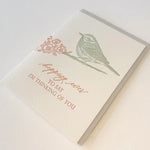 "Hopping Over, I'm Thinking of You" Letterpress Card