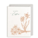 "Happy Easter" Letterpress Greeting Card