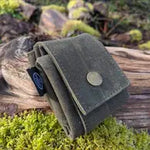 Rugged Waxed Canvas Foraging Pouch, Hip Bag