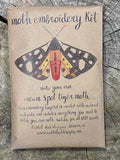 Cream Spot Tiger Moth DIY Embroidery Kit