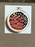 Monarch Butterfly Wing DIY Embroidery Kit