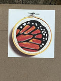 Monarch Butterfly Wing DIY Embroidery Kit