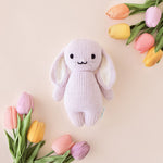 Baby Bunny Cotton Knit Doll -Lilac