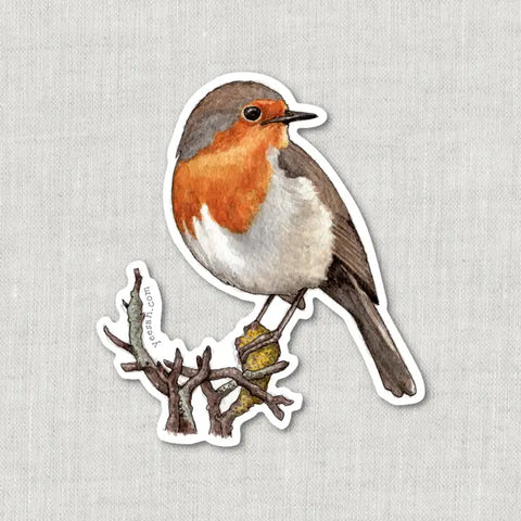 Birds / Sticker . Robin