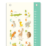 Animal Alphabet Growth Chart