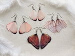 Blush Pink Butterfly Wings Earrings #1