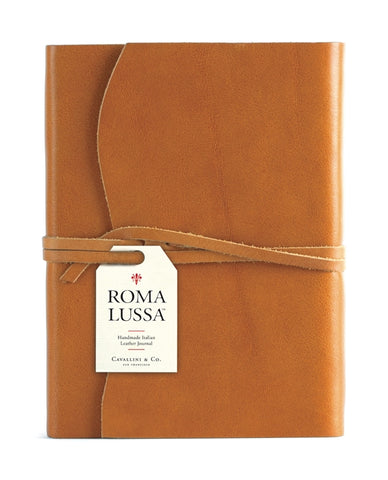 Tan Leather Roma Lussa Journal