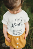 Bee Humble Kids Organic Shirt - Mustard