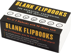 Blank Flipbooks (3 Pack) for Animation, Sketching, and Cartoon Creation