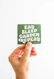 Eat, Sleep, Garden, Repeat Sticker