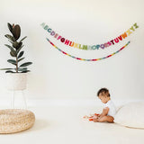 Felt Alphabet Homemade Garland - Whimsy