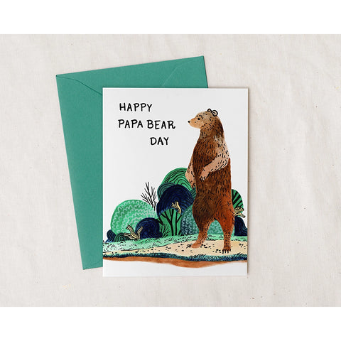 Happy Papa Bear Day Greeting Card