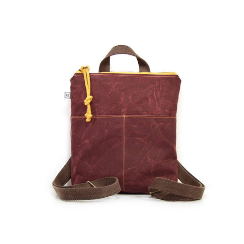 Mini Backpack - Waxed Canvas - Orchid