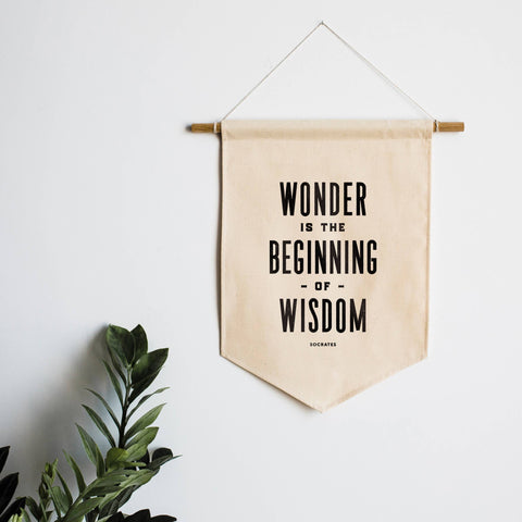 Wonder and Wisdom Canvas Banner