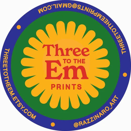 Three to the Em Prints
