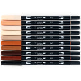 Dual Brush Pen Art Markers: Portrait - 10-Pack