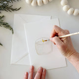Warm + Cozy Paintable Notecard by Emily Lex