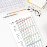 Weekly Habit Tracker: 50 Page Tear-Off Notepad (Weekly Habit Plan)