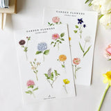 Garden Flowers Sticker Sheets
