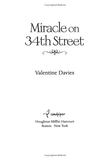 Miracle on 34th Street: A Christmas Holiday Book for Kids by Valentine Davies