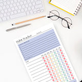 Weekly Habit Tracker: 50 Page Tear-Off Notepad