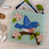 Magnolia Bluebird Coin purse by dZi Handmade