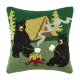 Campfire Bears Hook Pillow by Peking Handicrafts