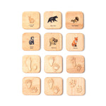 Animal Tracks Playdough Stampers