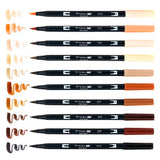 Dual Brush Pen Art Markers: Portrait - 10-Pack