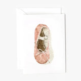 Ballet Shoe Mini Enclosure Notecard