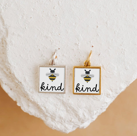 Bee Kind Pendant Necklace Charm