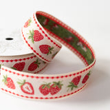 Strawberry | Embroidered Ribbon