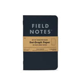 Pitch Black Dot- Graph Paper (Field Notes)