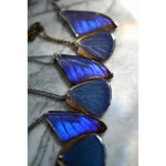Blue Morpho Wing Necklace