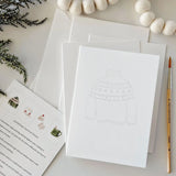 Warm + Cozy Paintable Notecard by Emily Lex