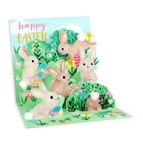 Bunnies Everywhere Pop-Up Card