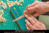 Extended Spoon Carving Set (3 Knives in Roll + Accessories)