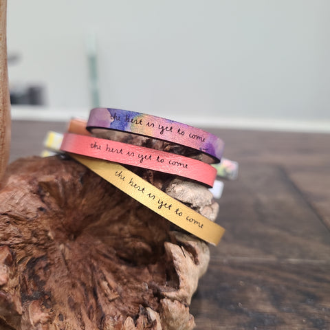 The Best is Yet to Come - Leather Bracelet
