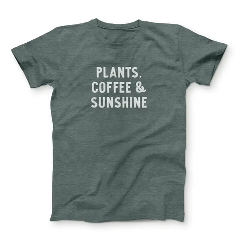 Plants, Coffee & Sunshine T-Shirt Forest Green