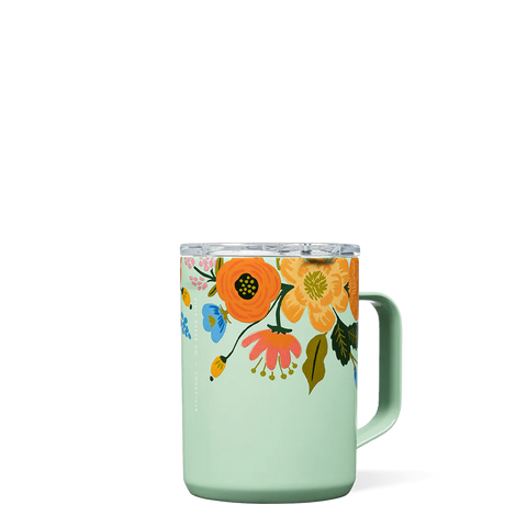 Rifle Paper Co. Mint Lively Floral 16oz Coffee Mug