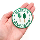 Garden Gangster Embroidered Iron On Patch