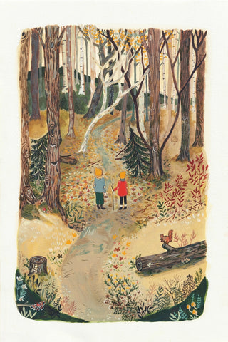 Forest Children Art Print by Loré Pemberton