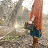Cosmetic Pouch - Waxed Canvas // Large Vegan Zipper Bag (Color Options)