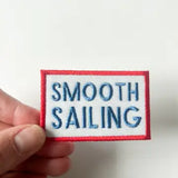 Smooth Sailing Embroidered Iron-On Patch