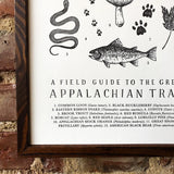 Appalachian Trail Guide Letterpress Chart