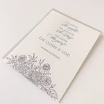 "The Darker the Night" Sympathy Letterpress Card