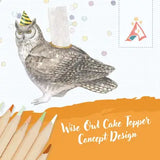 Wise Owl Cake Topper