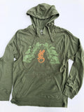 Red Eft Organic Cotton Blend Lightweight Hoodie