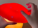 Large Red Mushroom Lamp w/ Plug