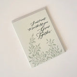 "Can't Wait To See Life You Grow Together" Letterpress Card